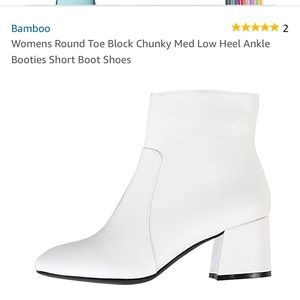 white short gogo boots